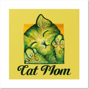 Cat Mom Posters and Art